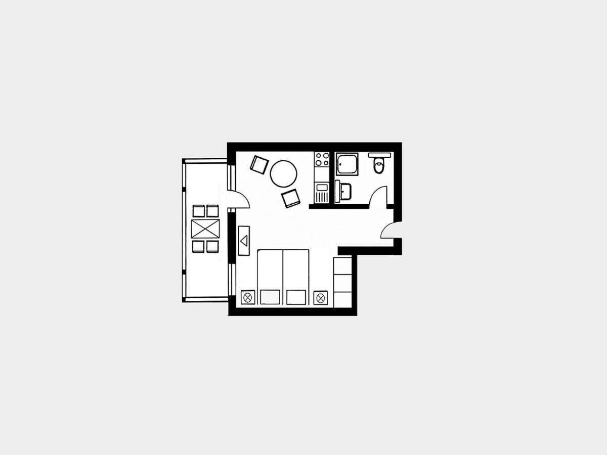 Strandvillen Binz - 1-Raum-Ferienwohnung Mit Balkon Sv-554 Extérieur photo